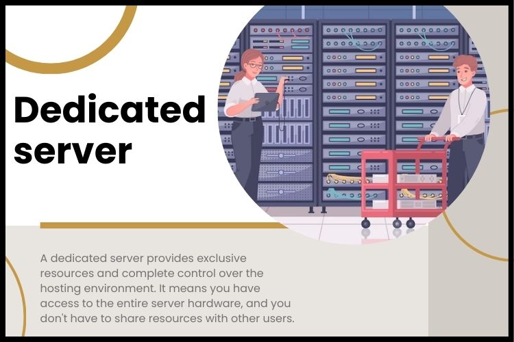 How does a dedicated server differ from shared hosting?